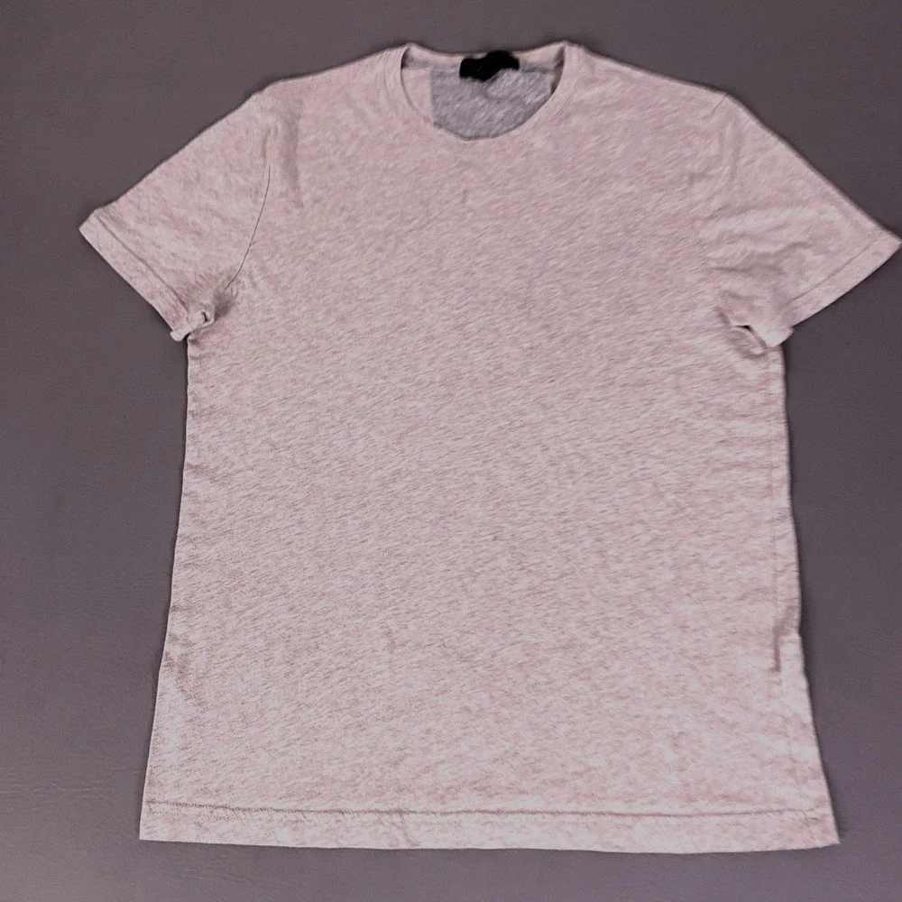 Banana Republic T-Shirt Medium Mens‎ Moisture Wicking Beige Heathered Crew Neck